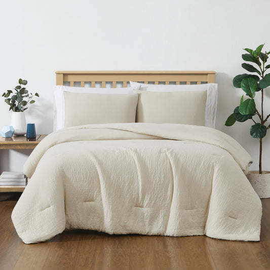 Cozy Gauze Comforter Set Beige