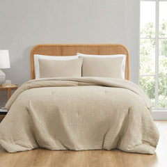 Textured Waffle Comforter Set