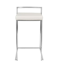 Fuji Stacker Counter Stool - Set of 2 White