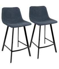 Outlaw Counter Stool - Set of 2 Blue & Black