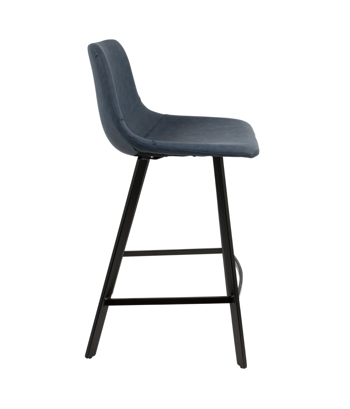  LumiSource Outlaw Counter Stool - Set of 2 Blue & Black - Blue & Black - Bonton