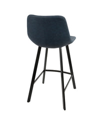 Outlaw Counter Stool - Set of 2 Blue & Black