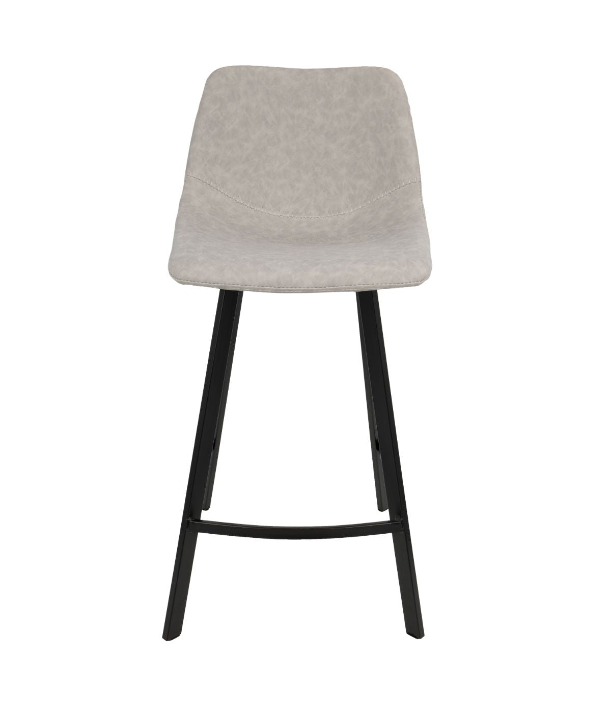  LumiSource Outlaw Counter Stool - Set of 2 Grey & Black - Grey & Black - Bonton