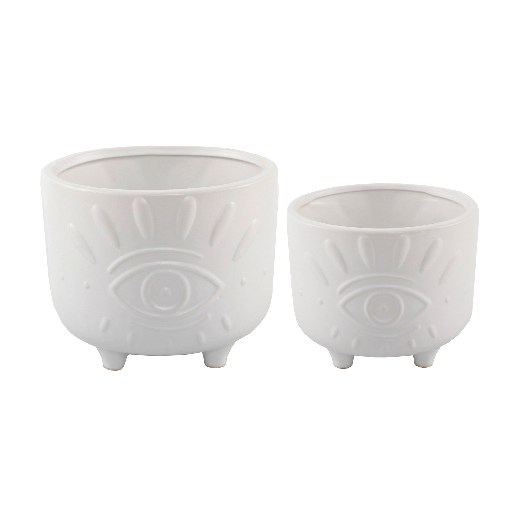  Flora Bunda Set of 2 Cascade Footed Ceramics - Mauve - Bonton