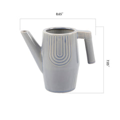 Faded Denim Arches Ceramic Watering Can Vase