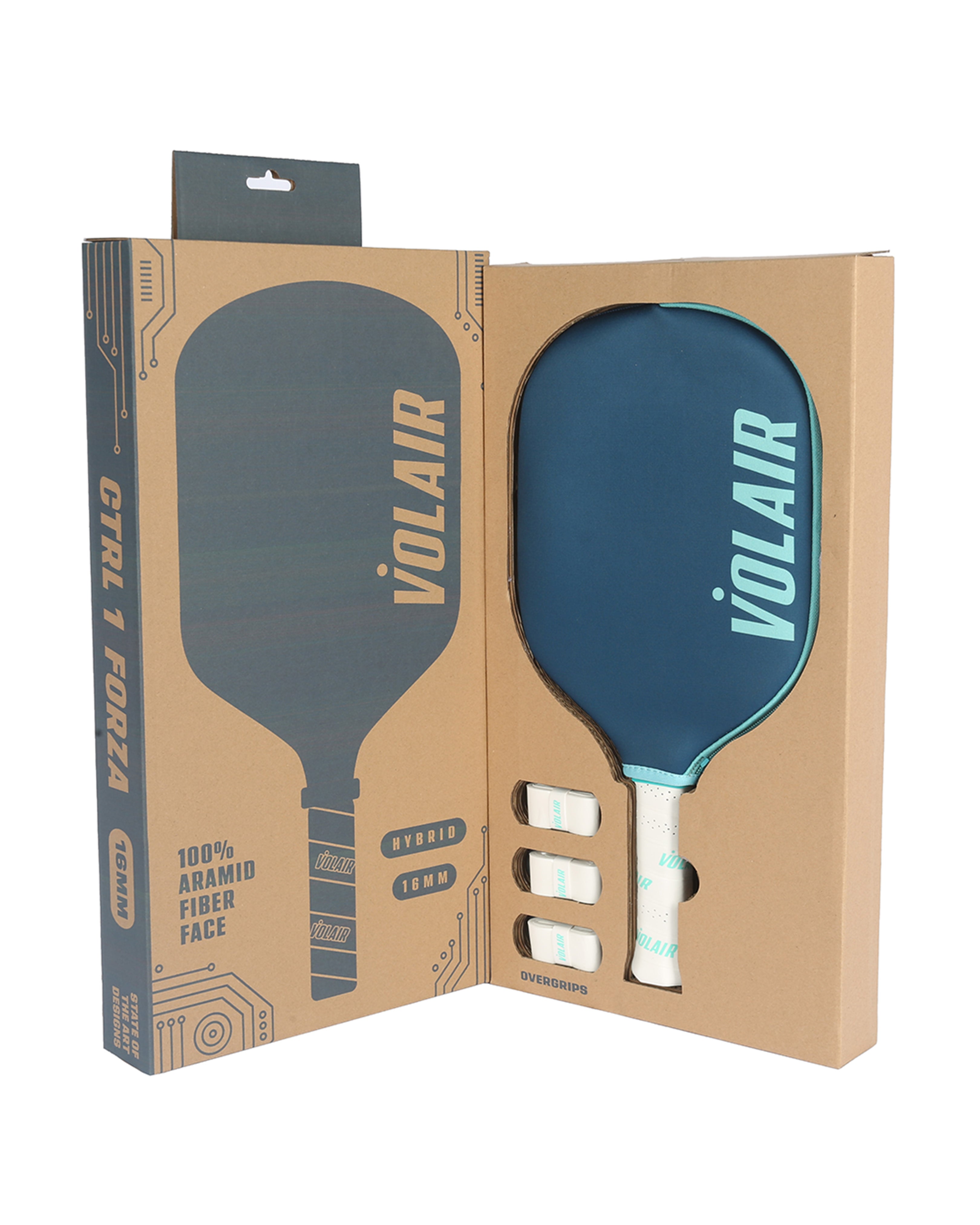  Volair Pickleball CTRL 1 16mm Forza Pickleball Paddle by Volair Pickleball - Blue - Bonton