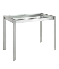 Fuji Counter Table Silver & Clear