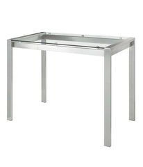 Fuji Counter Table Silver & Clear