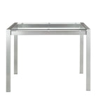 Fuji Counter Table Silver & Clear