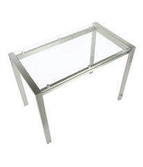 Fuji Counter Table Silver & Clear