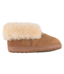 Ladies luxury 100% Doubleface Australian sheepskin bootie Chestnut