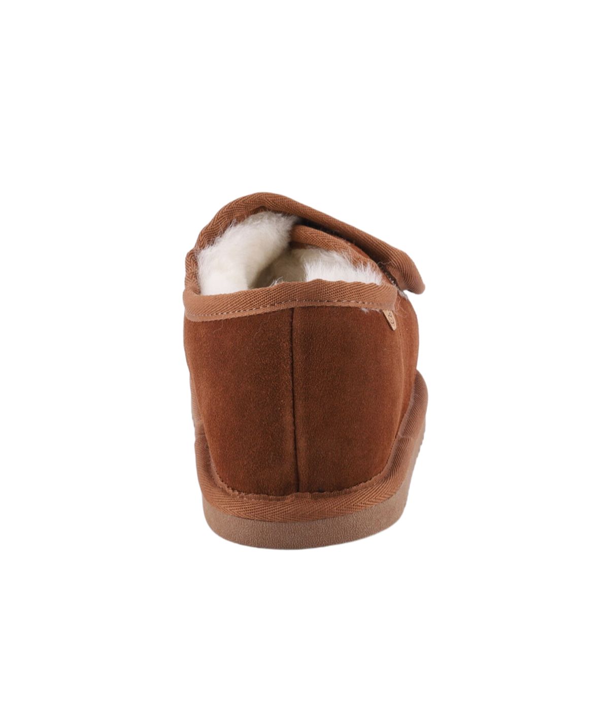 Ladies Open Toe wrap with 100% Australian sheepskin lining Chestnut