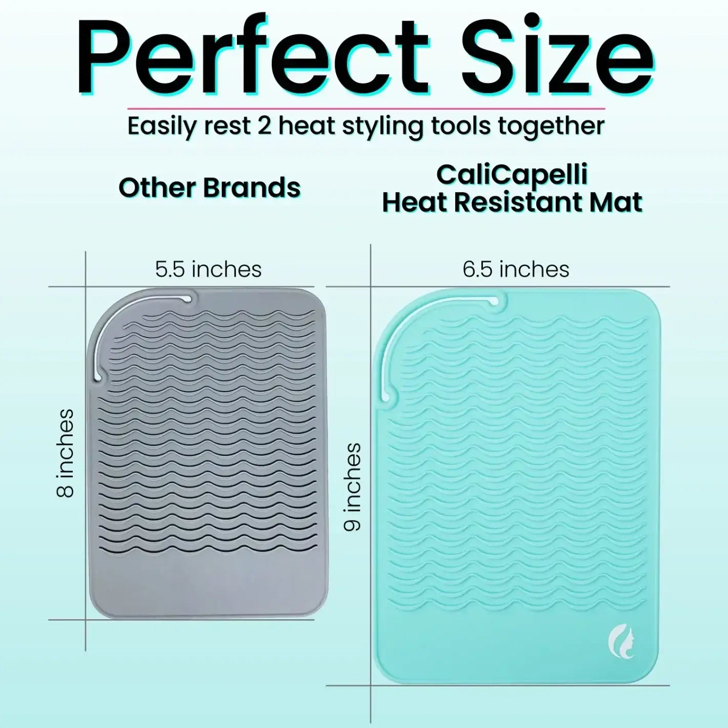 Calicapelli Hair Tools Pro Heat Resistant Mat (Mint) by Calicapelli Hair Tools - Default Title - Bonton