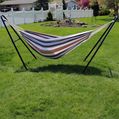 Large Double Brazilian Hammock with Universal Stand - 450 lb Weight Capacity