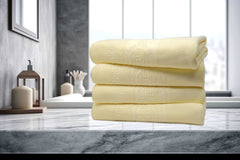 Dan River 4 Piece Embossed Microfiber Bath Towel Set.