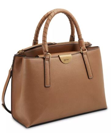  Nine West Darcie Satchel Bag - Saddle Tan - Bonton