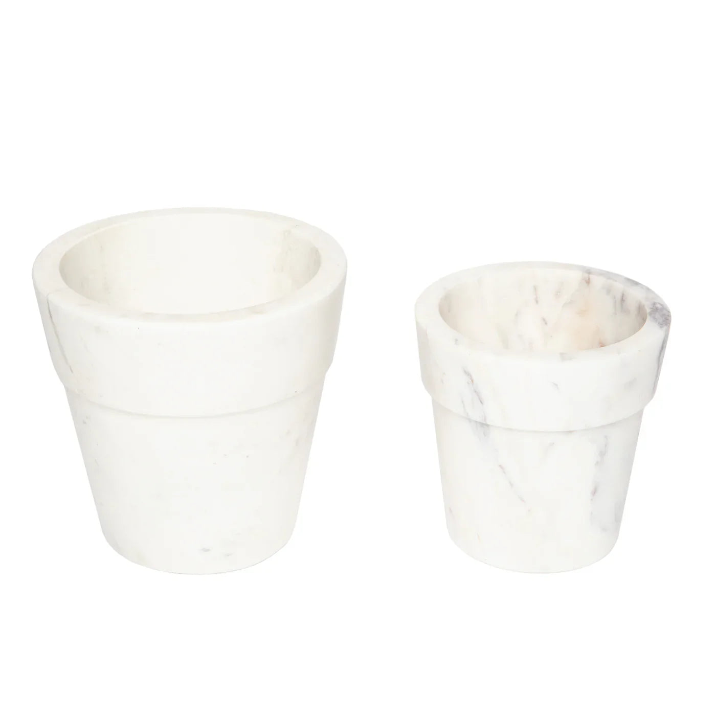  Couleur Nature Marble Flower Pot - Marble - Bonton