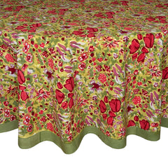 Jardin Red/Green Tablecloth