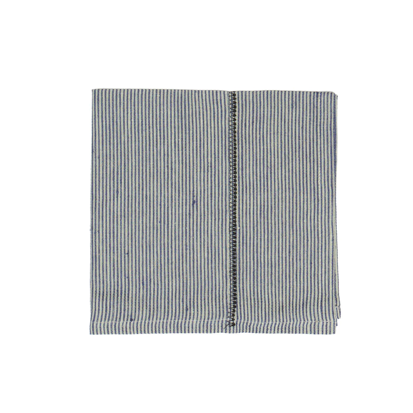  Couleur Nature Linen Stitch Napkins Set of 4 - Stripe - Bonton