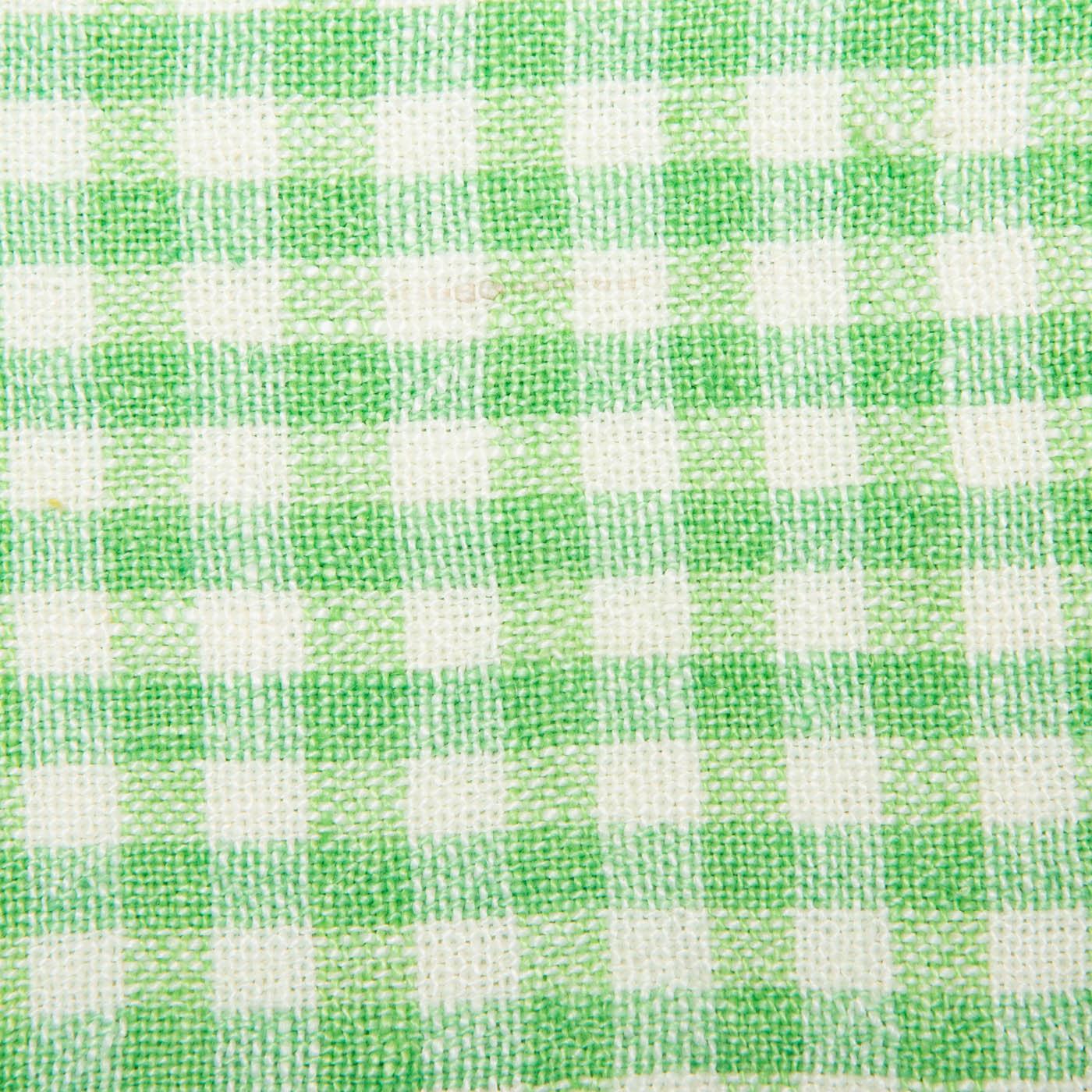  Couleur Nature Gingham Napkins Set of 4 - Lime/Aqua - Bonton