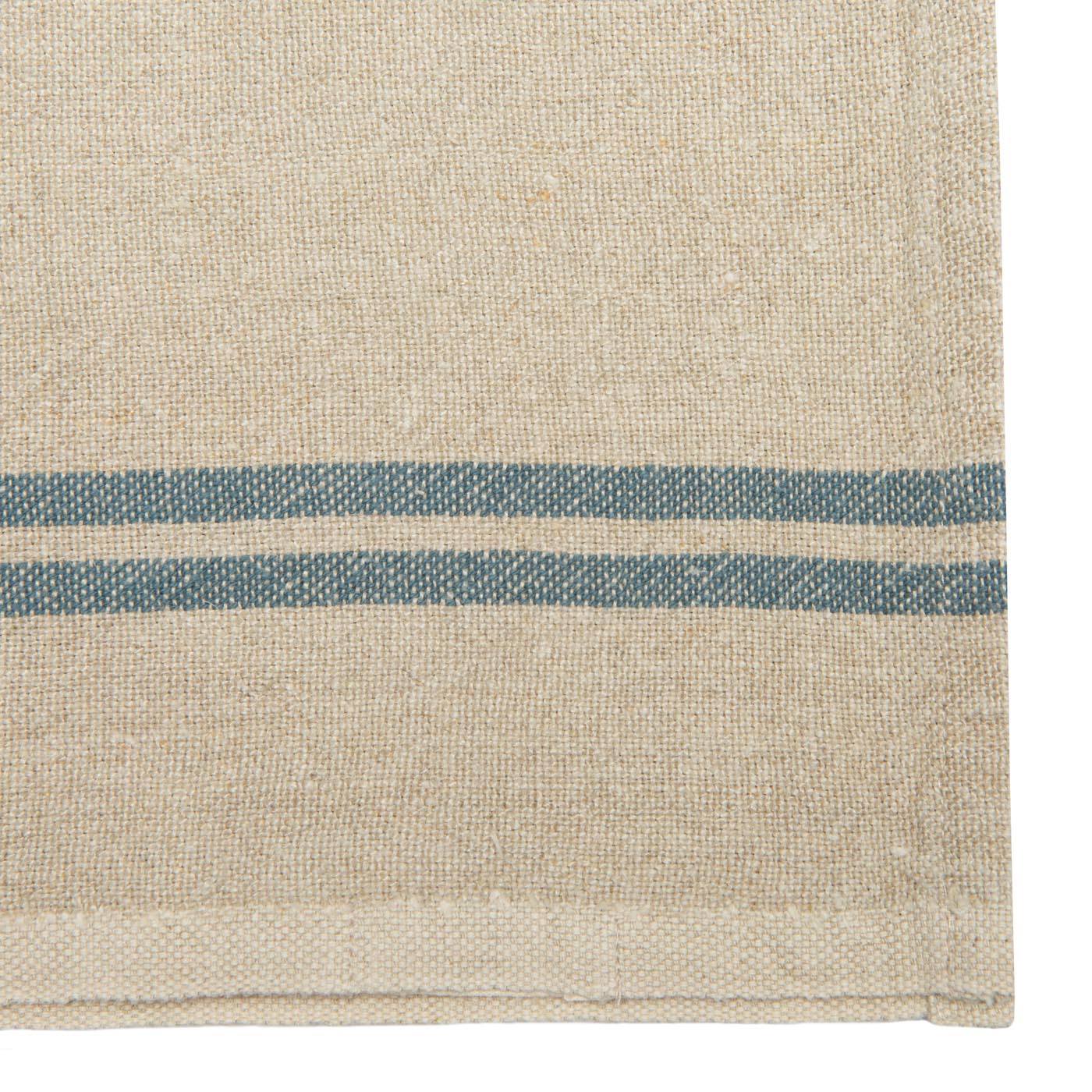  Couleur Nature Vintage Napkins Set of 4 - Natural/Blue - Bonton