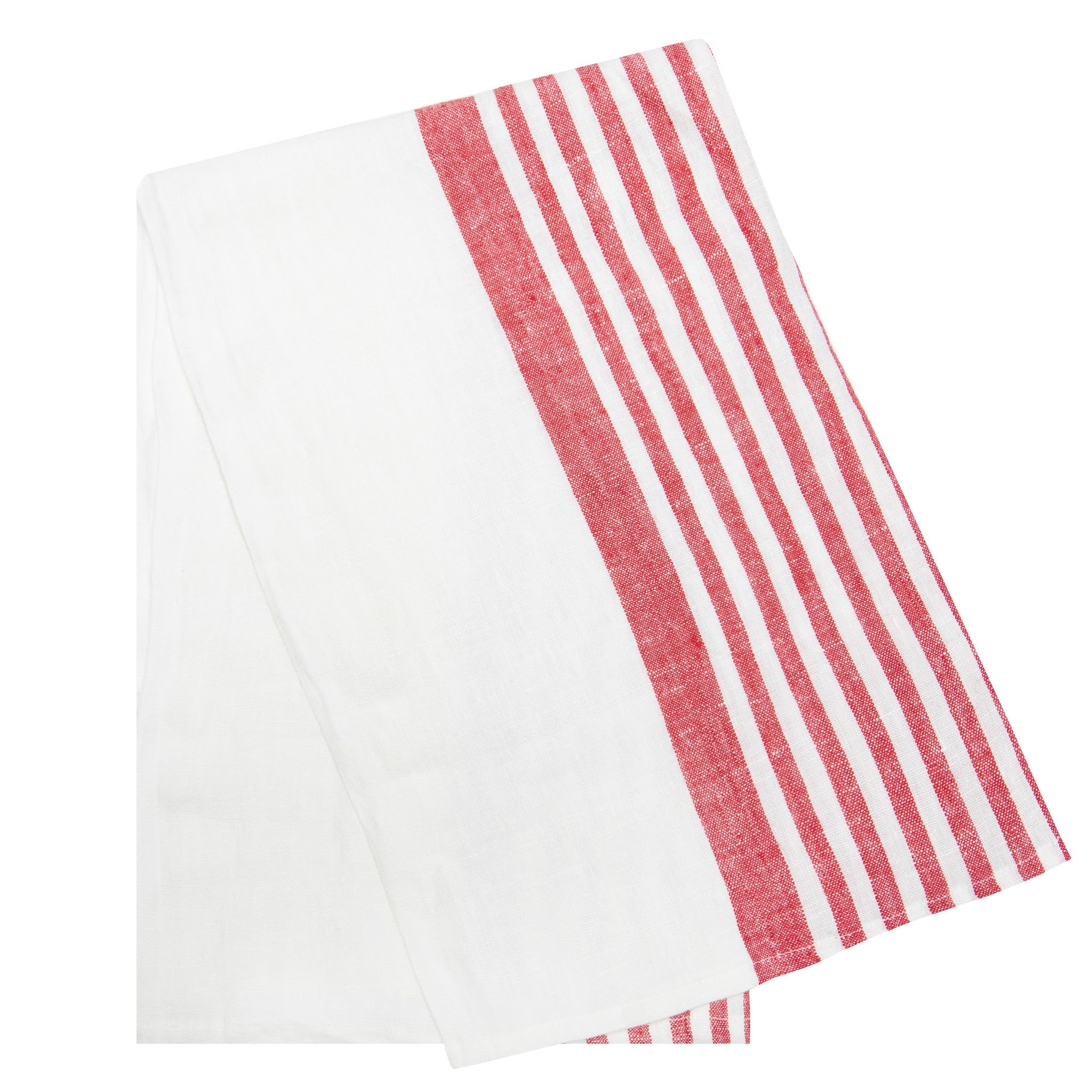  Caravan Brittany White Tea Towels 20x30 - Set of 2 - White & Blue - Bonton