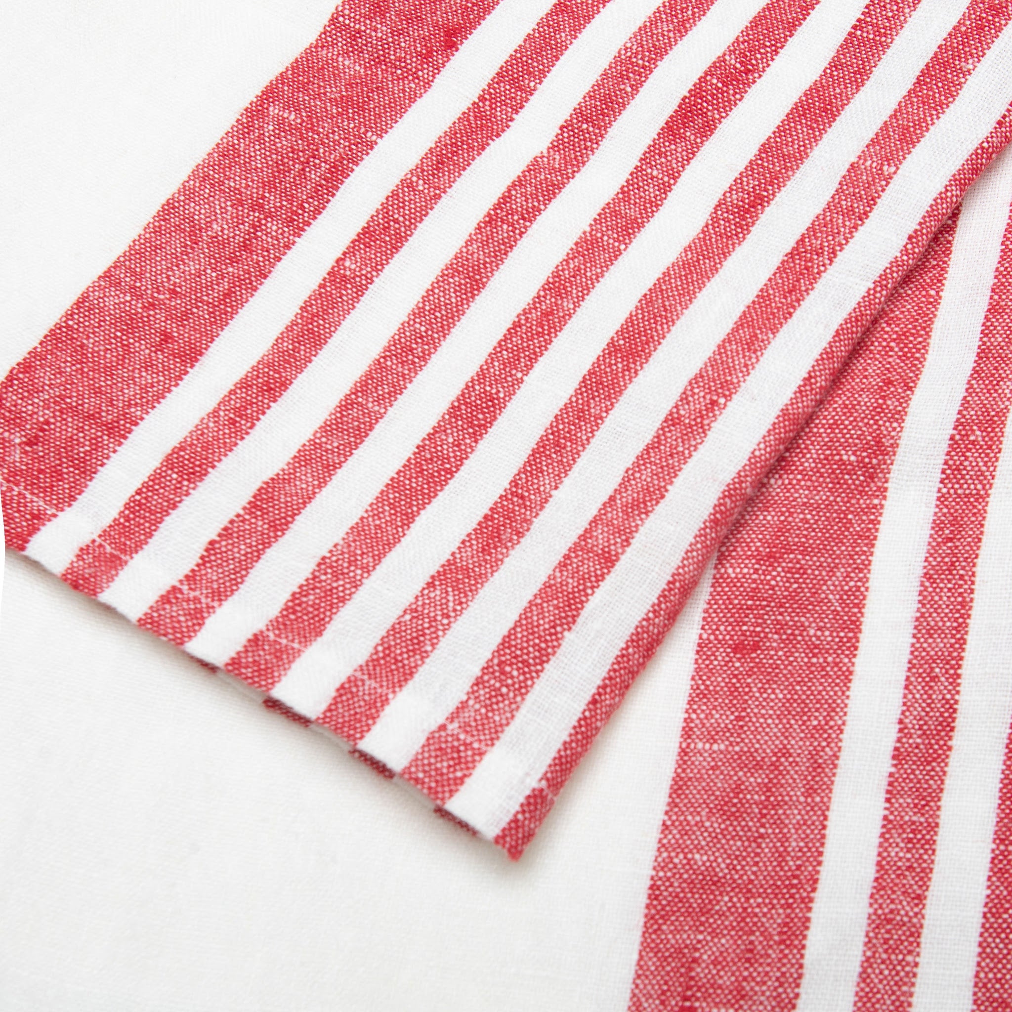  Caravan Brittany White Tea Towels 20x30 - Set of 2 - White & Blue - Bonton