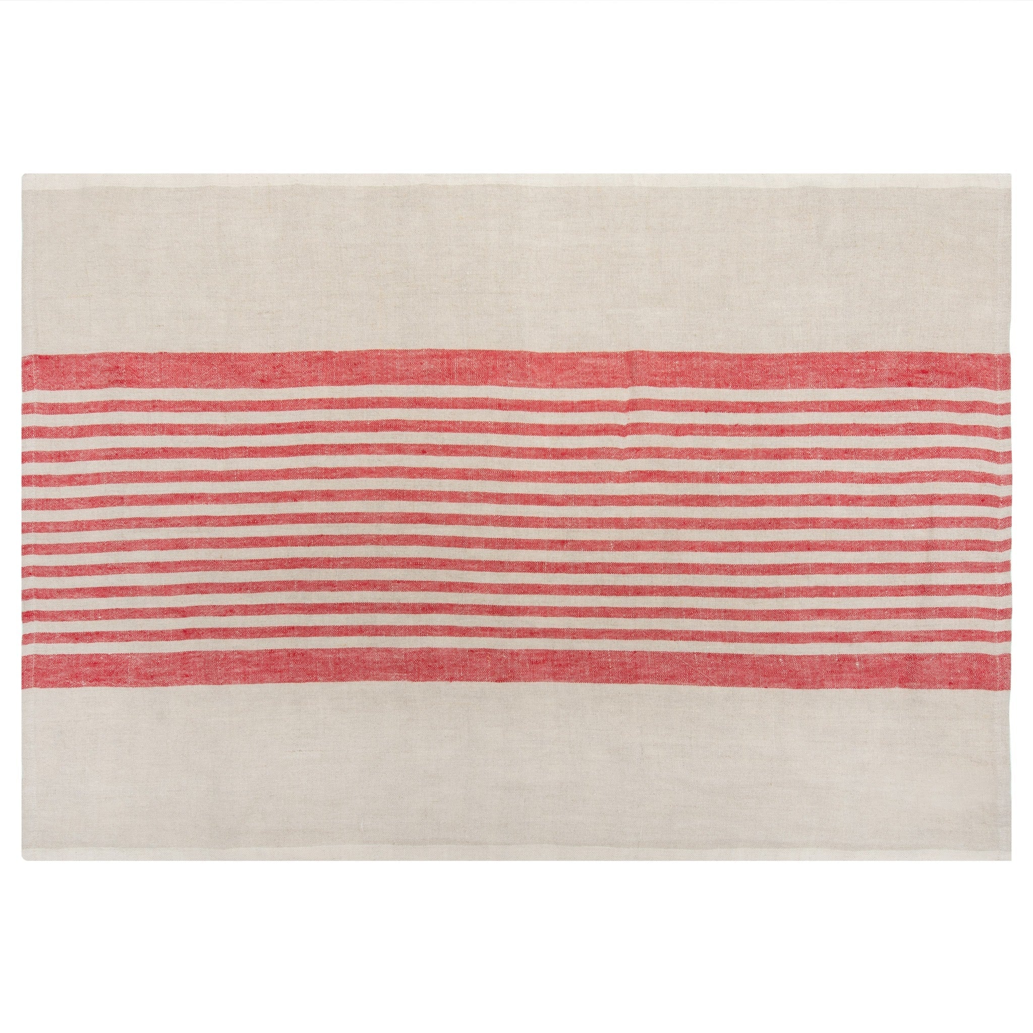  Caravan Brittany Natural Tea Towels 20x30 - Set of 2 - Natural & Blue - Bonton