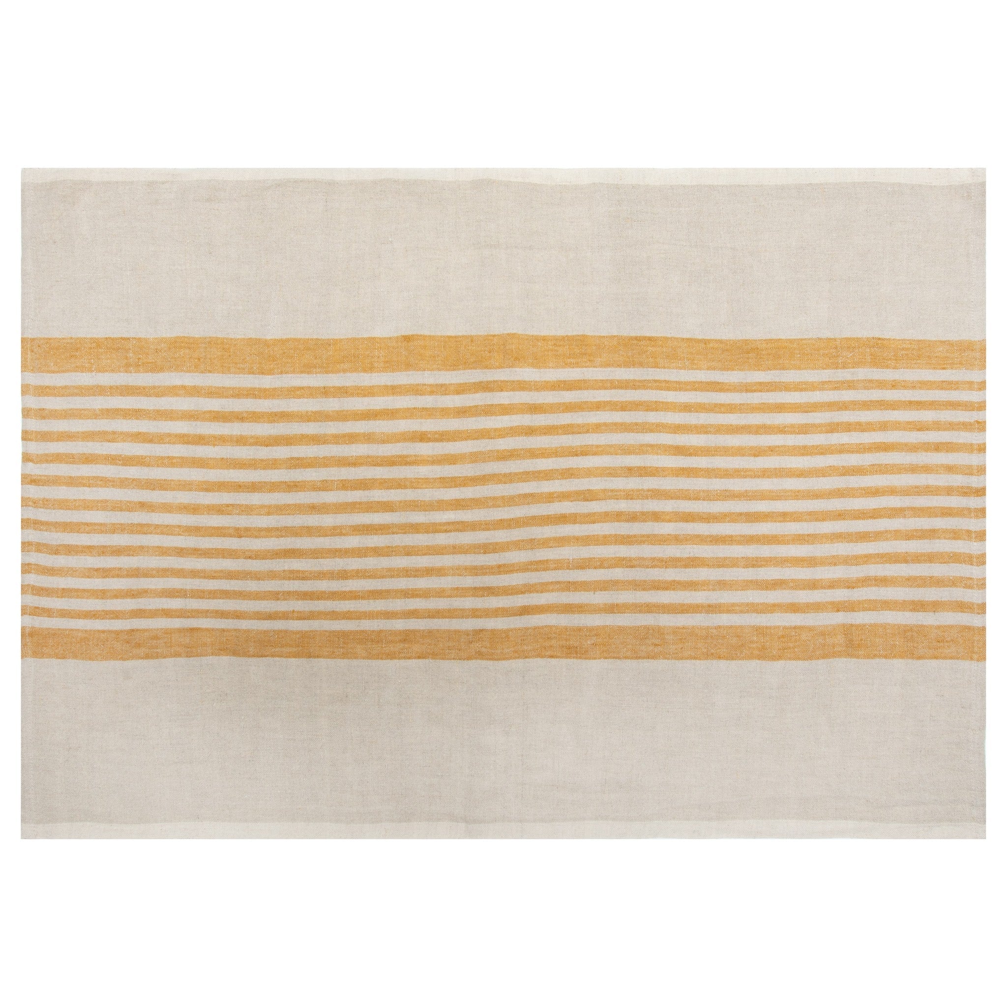  Caravan Brittany Natural Tea Towels 20x30 - Set of 2 - Natural & Blue - Bonton