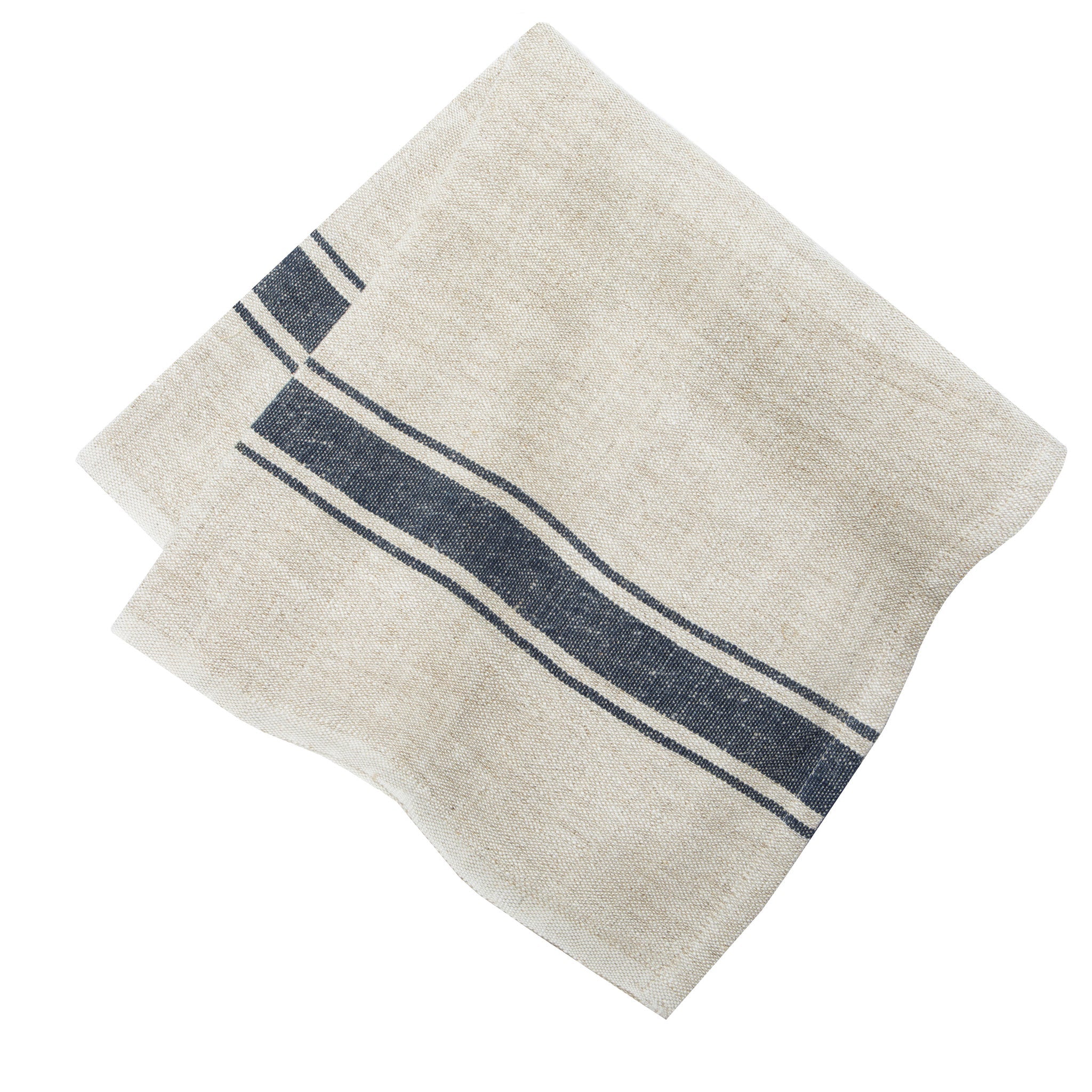  Caravan Marseille - Napkins 20x20 - Set of 4 - Black & Natural - Bonton