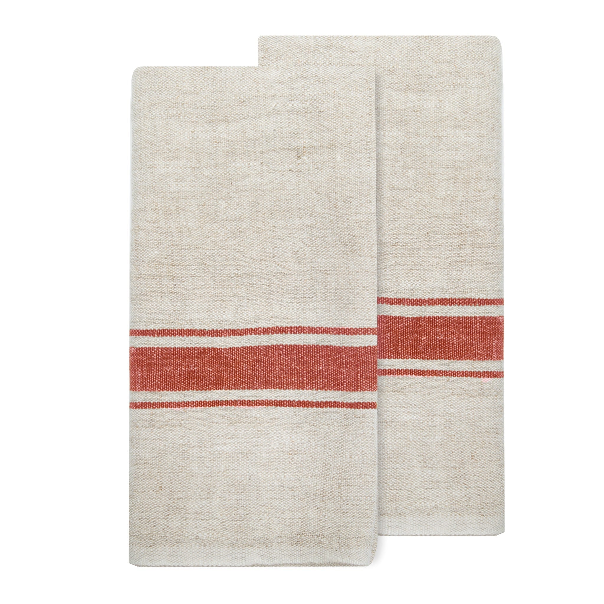  Caravan Marseille - Tea Towels 20x30 - Set of 2 - Black & Natural - Bonton