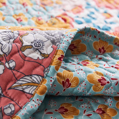 Carlie Cotton Rich Calico Print Quilt Set