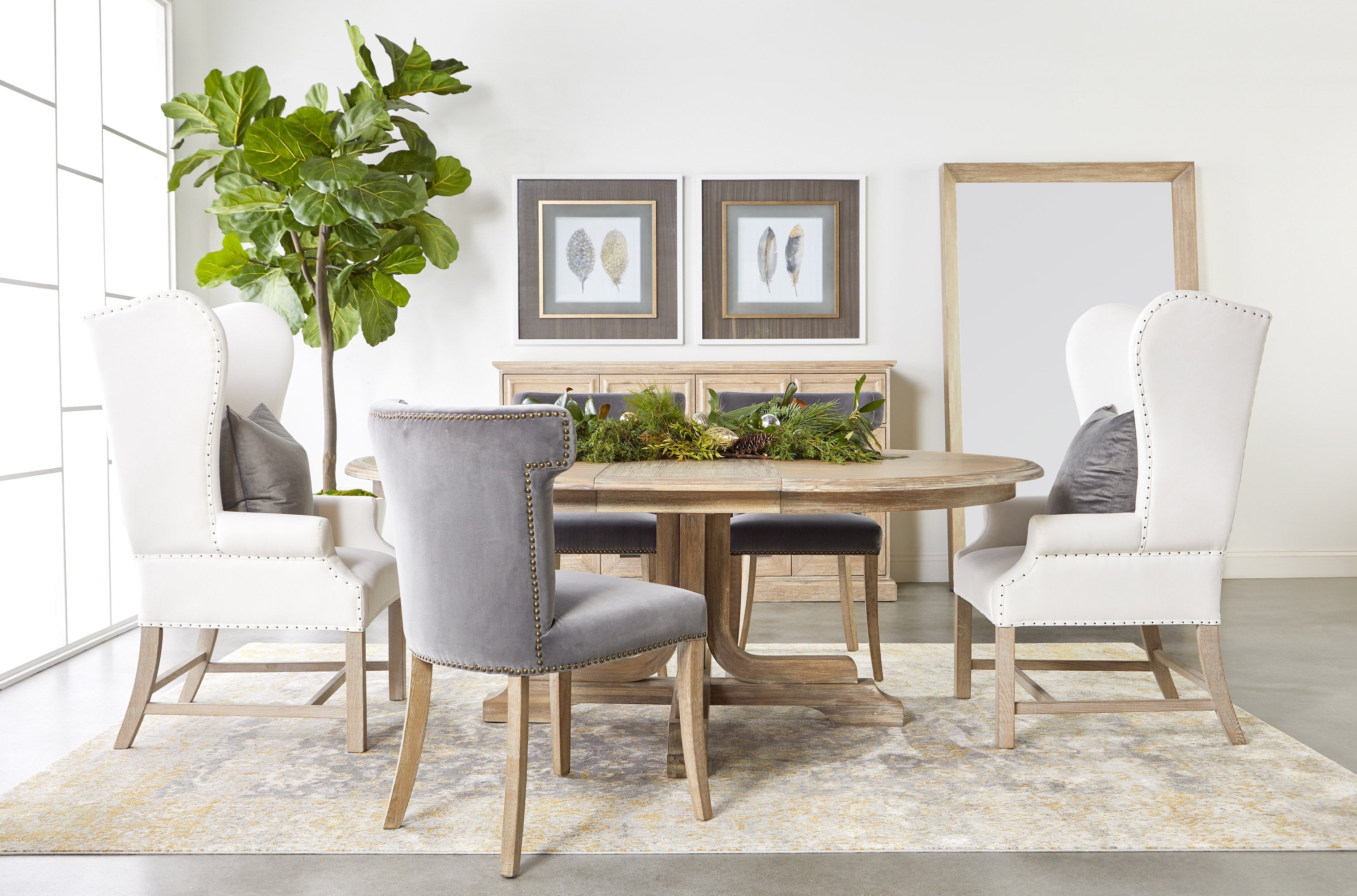  Essentials For Living Celina Dining Chair - Dark Dove - Bonton