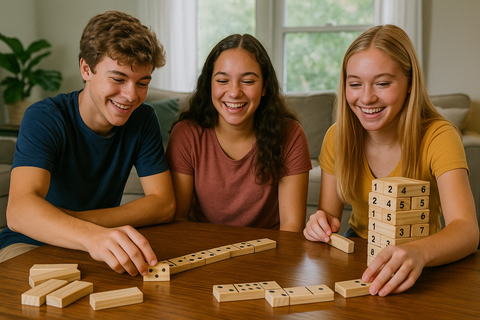 Triple Thrills Extravaganza: Giant Dice, Dominoes, and Tumbling Blocks Galore