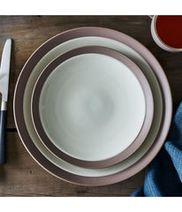 Colorwave Curve 4-Piece Curve Place Setting Clay