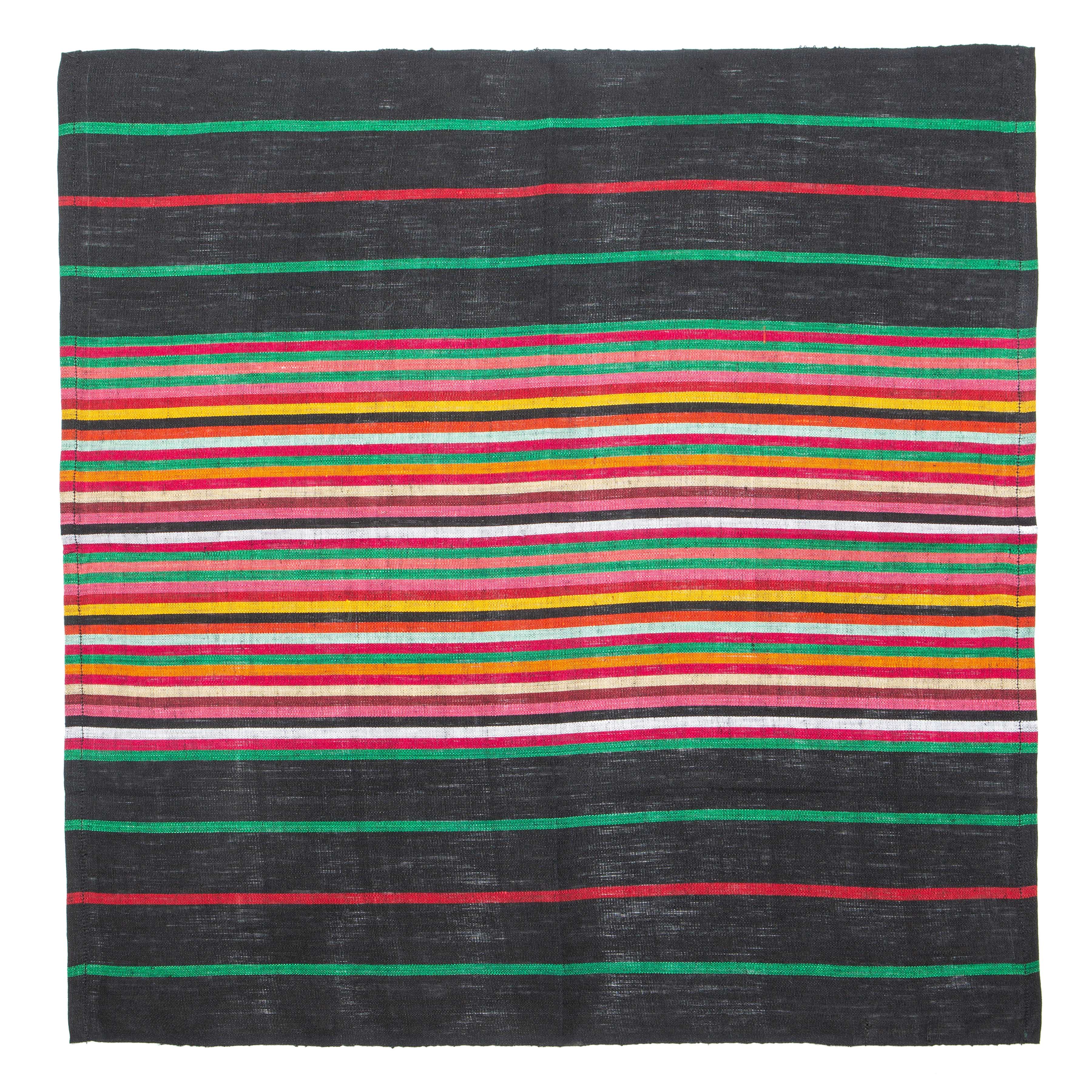  Caravan Multi Stripes Napkins 20x20 - Set of 4 - Black - Bonton