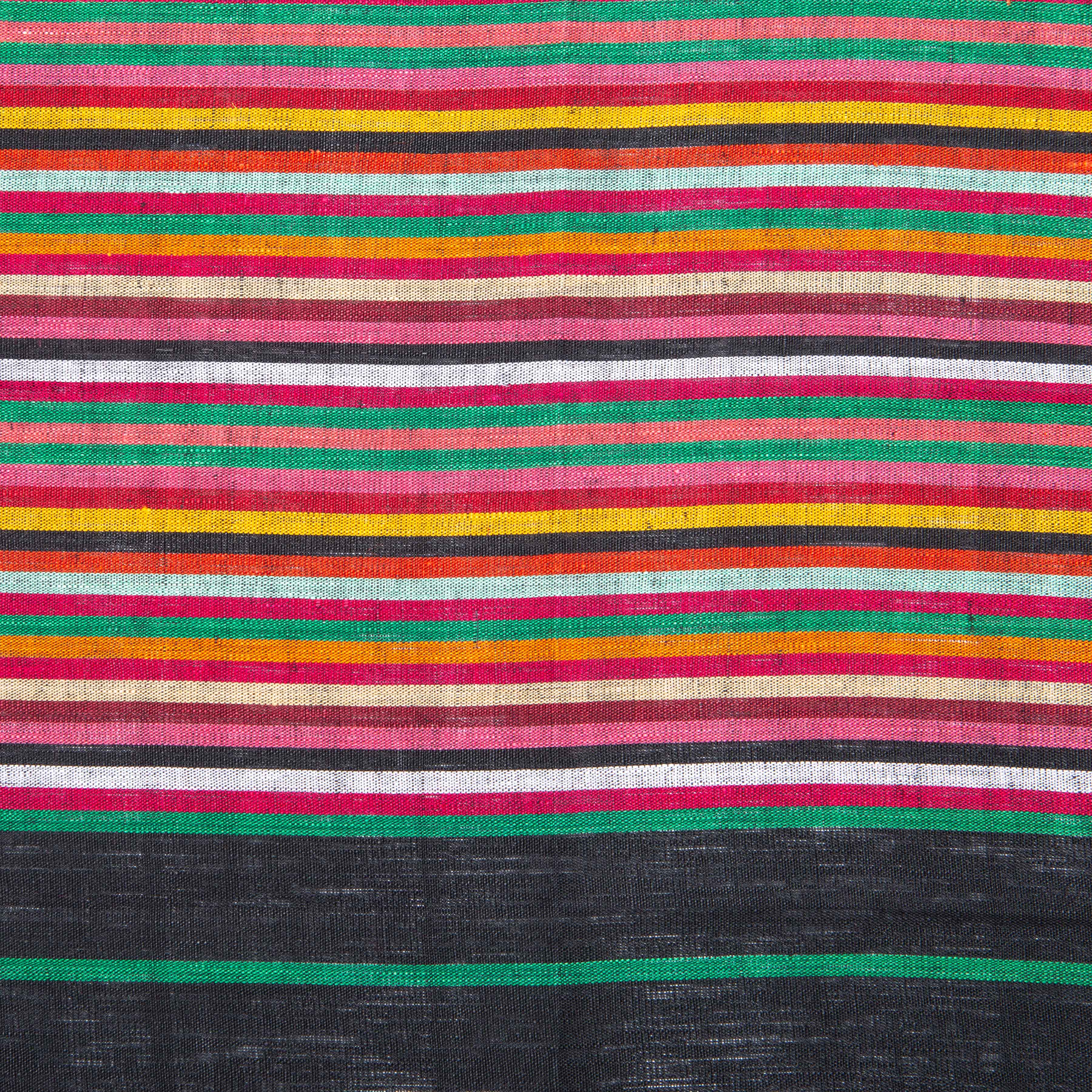 Caravan Multi Stripes Napkins 20x20 - Set of 4 - Black - Bonton