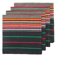 Multi Stripe Napkins Set of 4