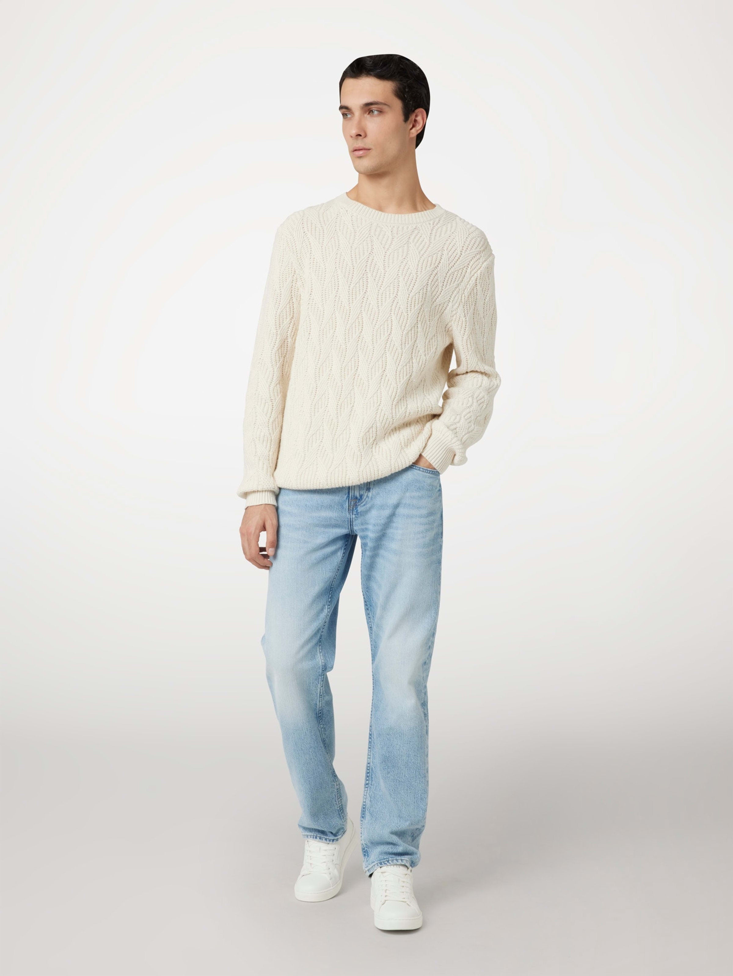  Guess Evander Cable Sweater - Quicksand - Bonton