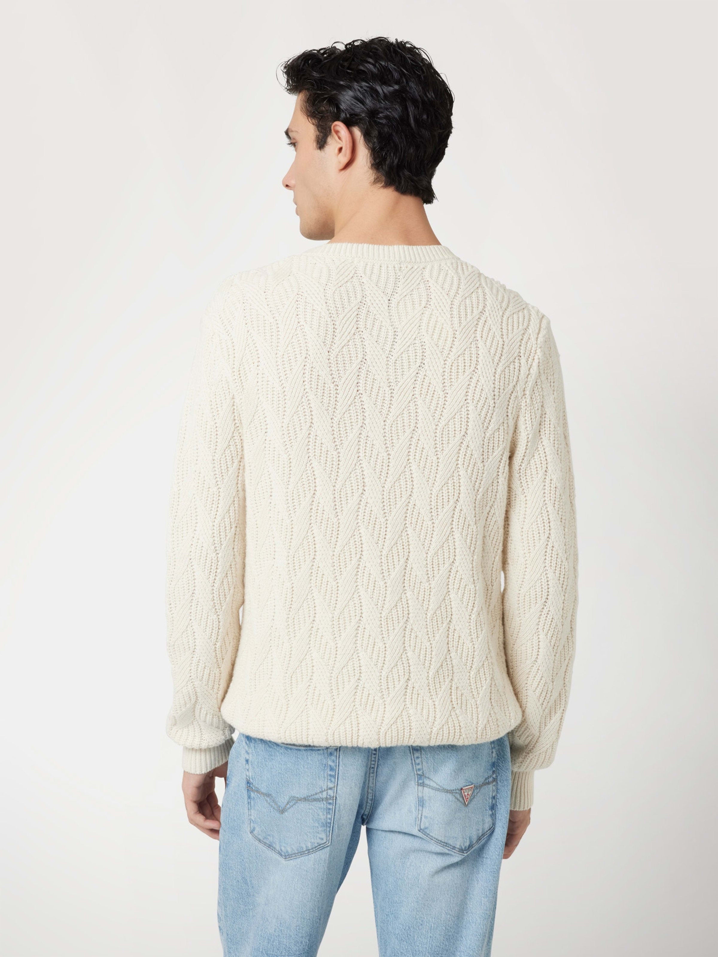  Guess Evander Cable Sweater - Quicksand - Bonton