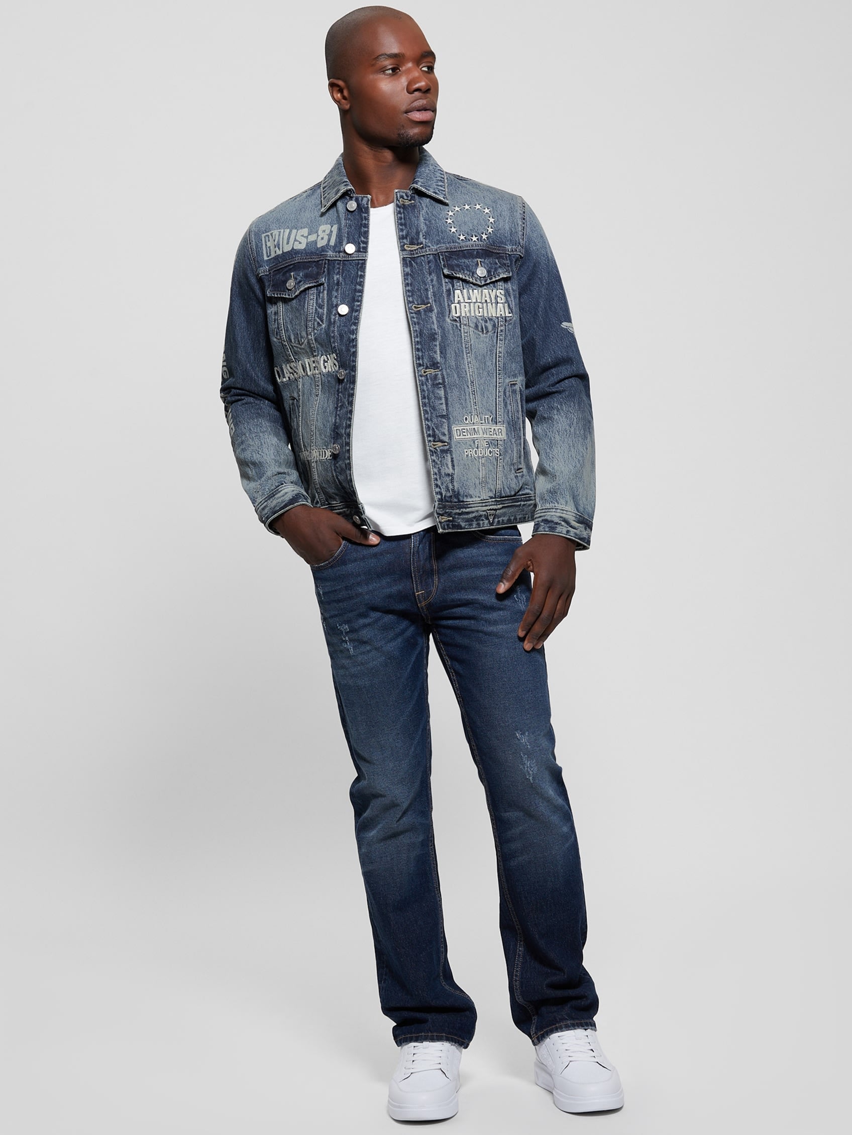  Guess Dean Denim Jacket - Glitch - Bonton