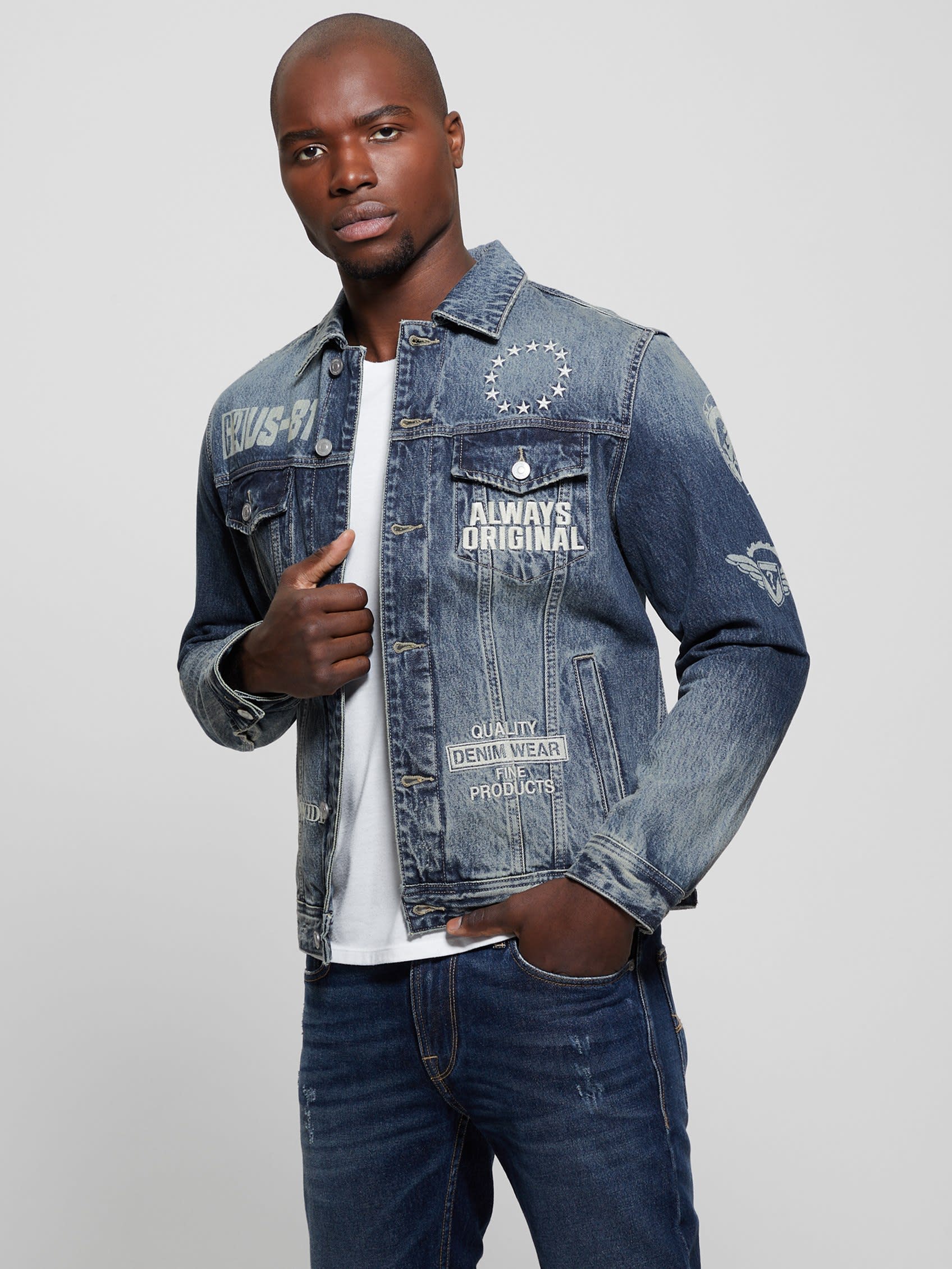  Guess Dean Denim Jacket - Glitch - Bonton