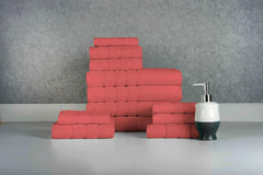 Bibb Home 12 Piece Egyptian Cotton Towel Set.