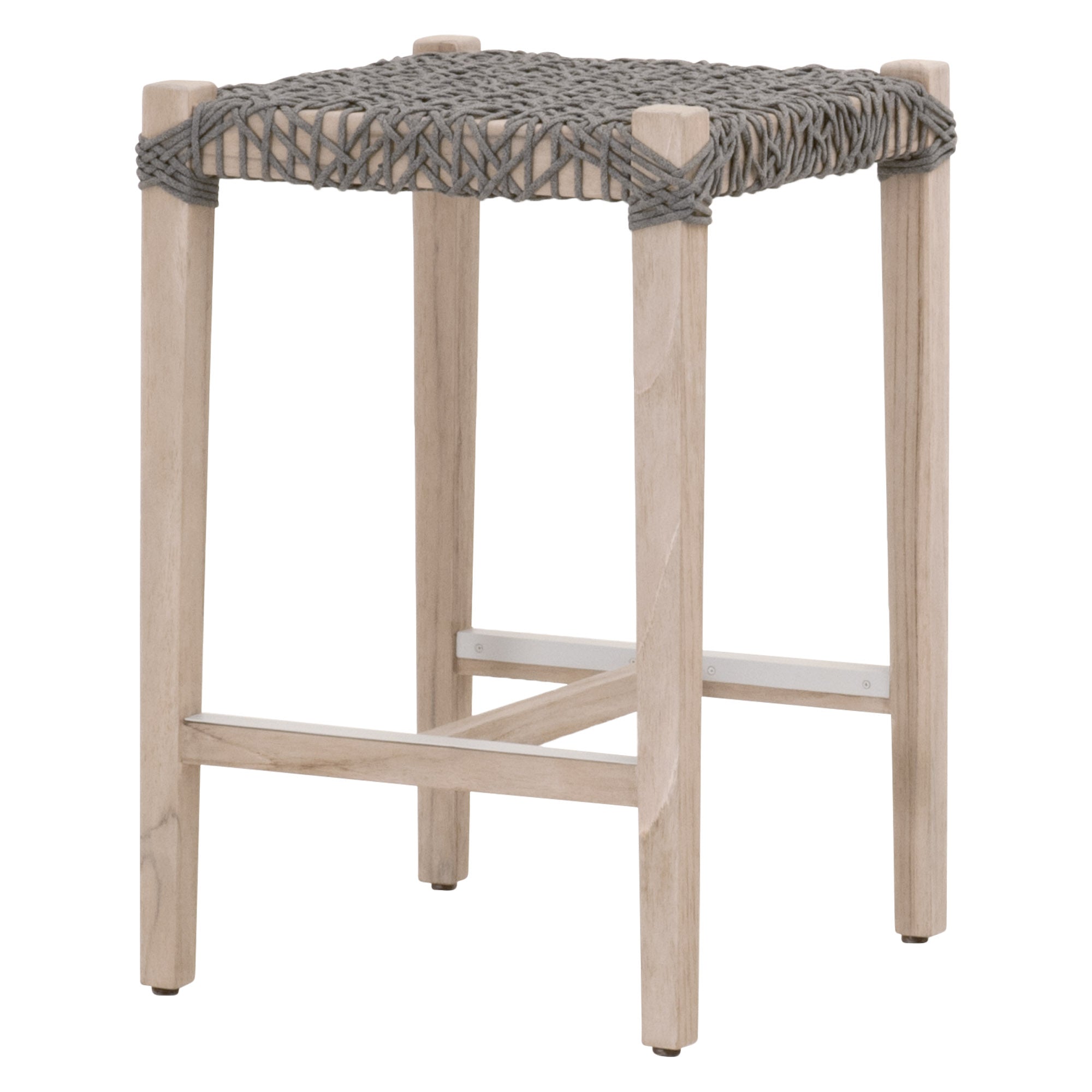  Essentials For Living Costa Outdoor Backless Counter Stool - Gray - Bonton