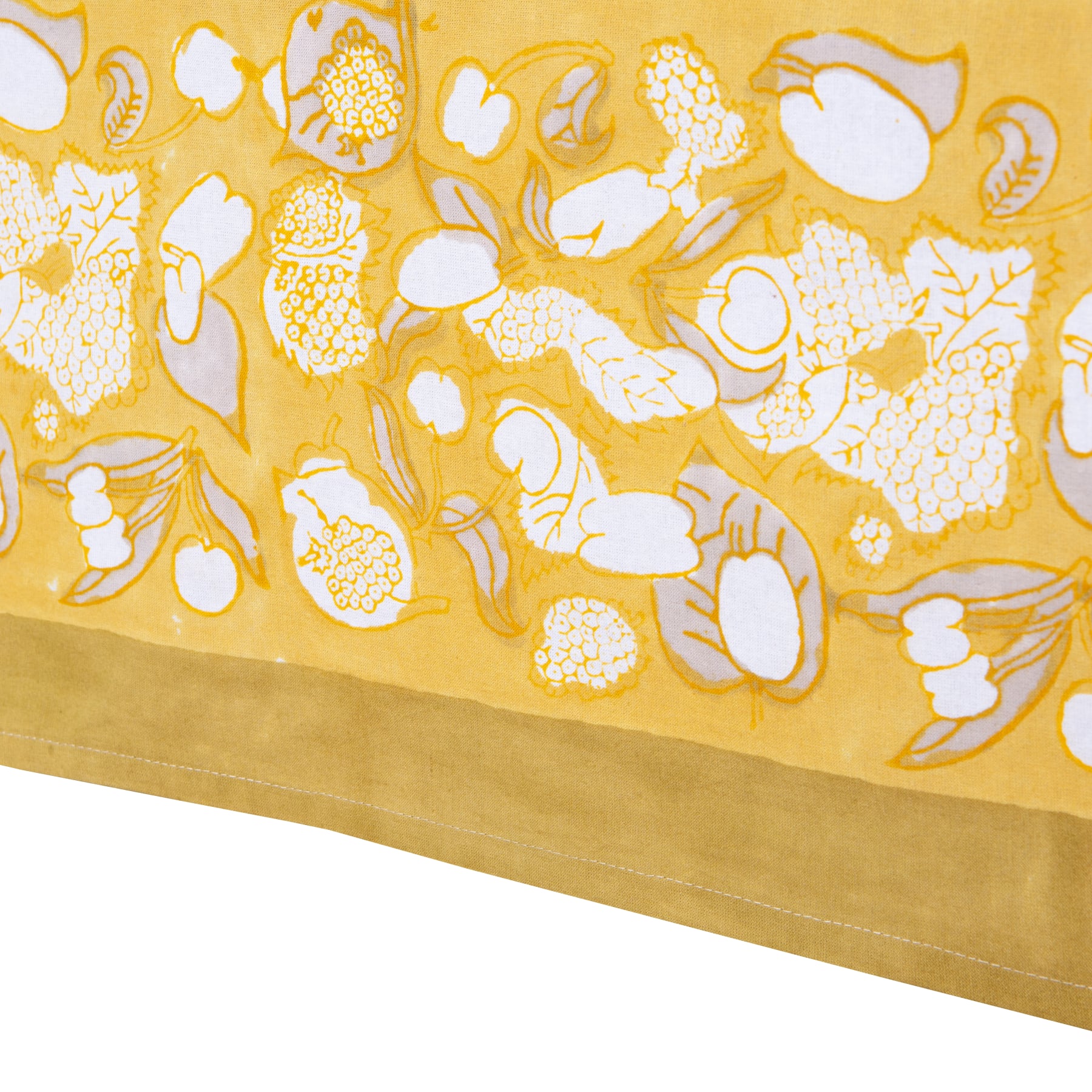  Couleur Nature Forest Harvest Grey & Mustard Tablecloth - Grey/Mustard - Bonton