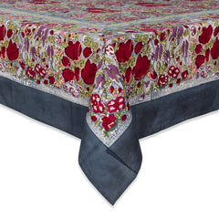 Jardin Red/Grey Tablecloth