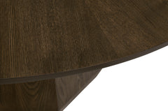 Coulter 54" Round Dining Table Brown