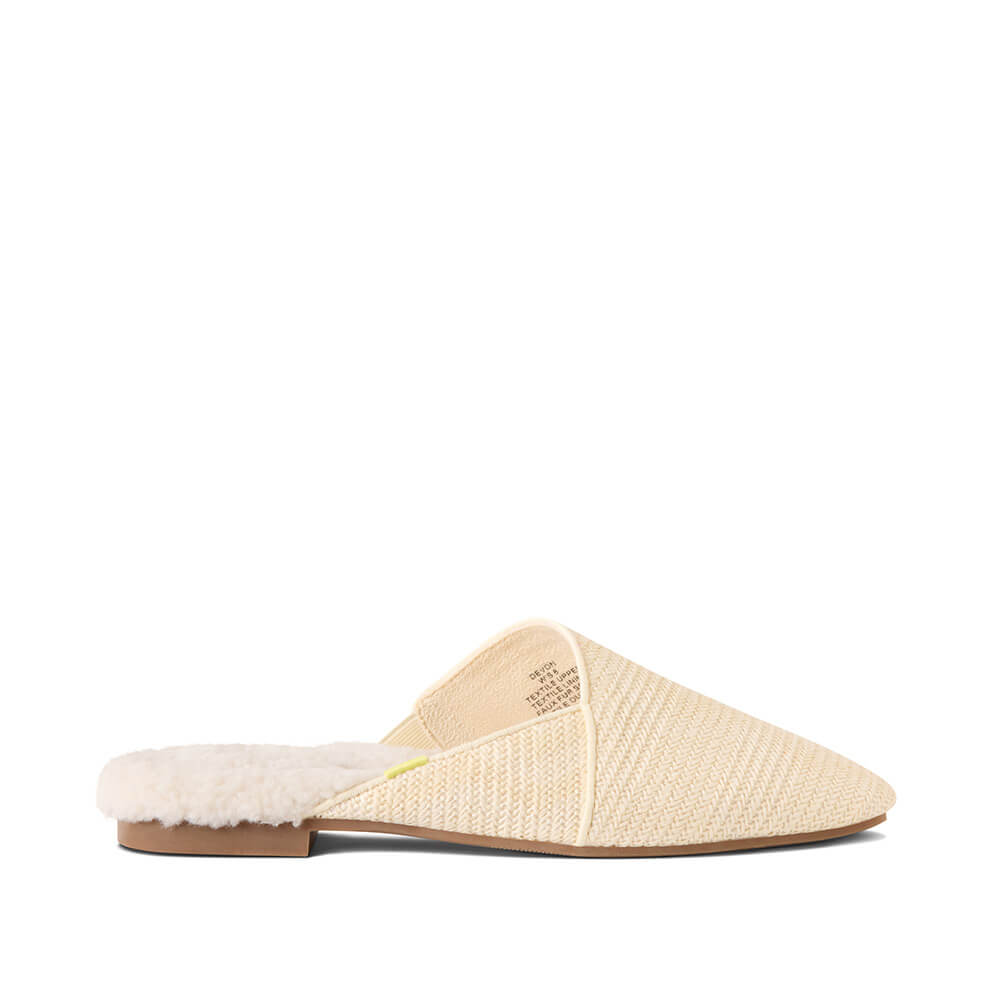  Luvons Devon Luxe Memory Foam Slippers - Raffia Cream - Bonton