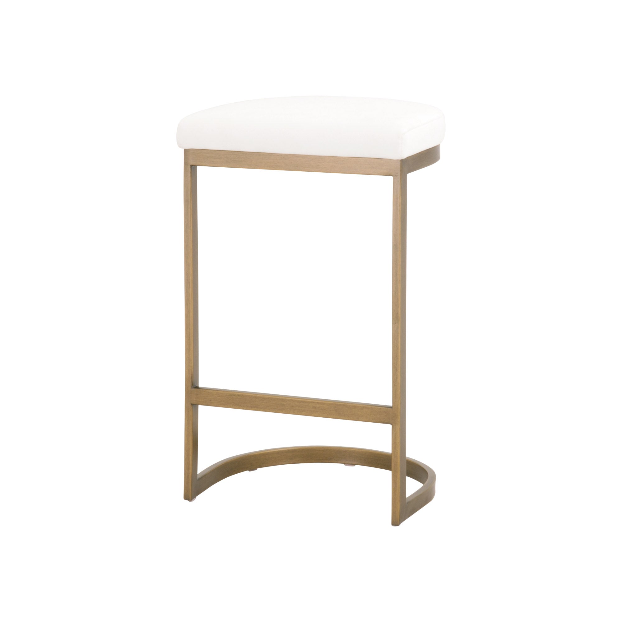  Essentials For Living Cresta Counter Stool - Peyton Pearl Brushed Gold - Bonton