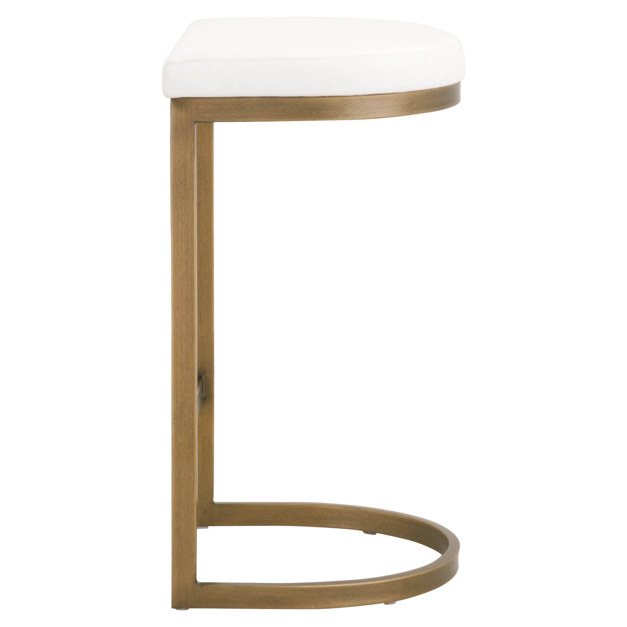  Essentials For Living Cresta Counter Stool - Peyton Pearl Brushed Gold - Bonton